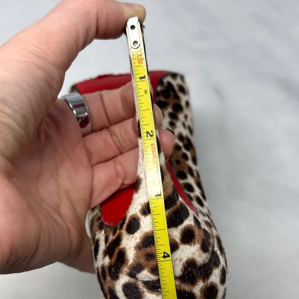 Christian Louboutin Pigalle Follies 100 Leopard Pony Hair Pointed Toe Pump Heels - Image 12