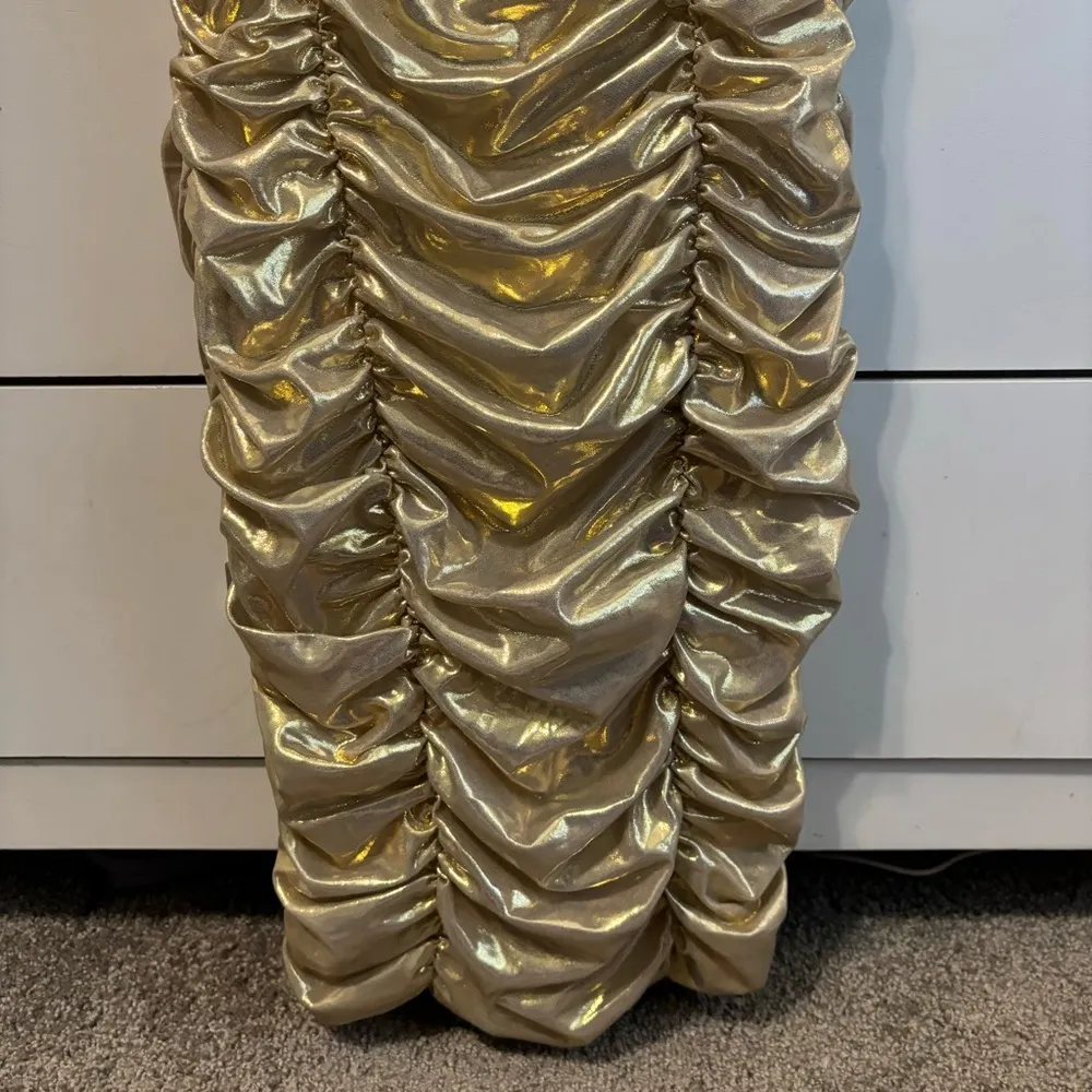 Meshki Gold Metallic Dress *flawed* - Image 4