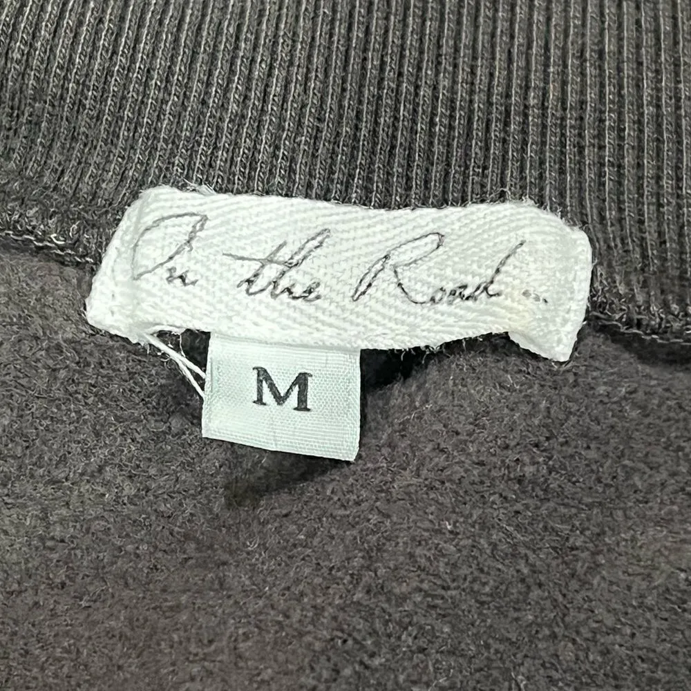 On The Road Grey Pullover Cropped Distressed Jacket Women’s Medium - Image 2