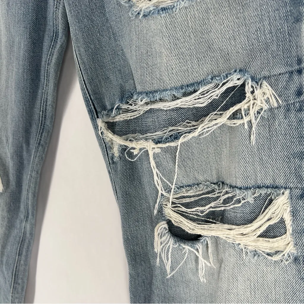 Ksubi Distressed Light Blue Denim Midnight & Dusted Boyfriend Jeans Size 26 - Image 6