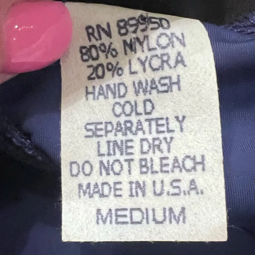 Prego Pregnancy Maternity One Piece Empire Tank Swimsuit Navy Blue Size Medium - Image 17