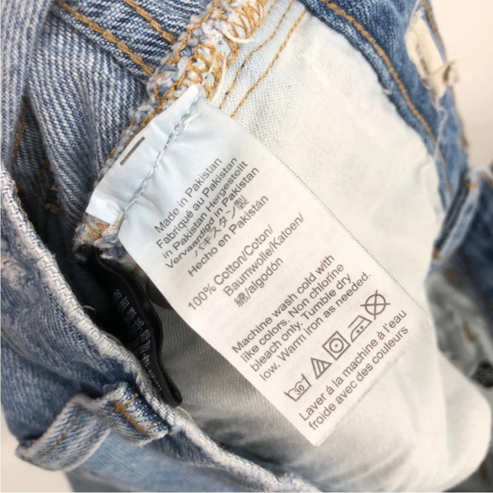 Madewell The Mom Jean in Melva Wash Denim High Rise Tapered Blue women 25 - Image 7