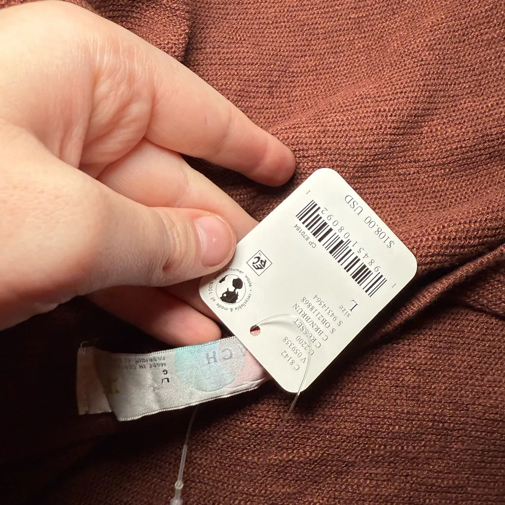 Free People Rust Knit Top - Image 3