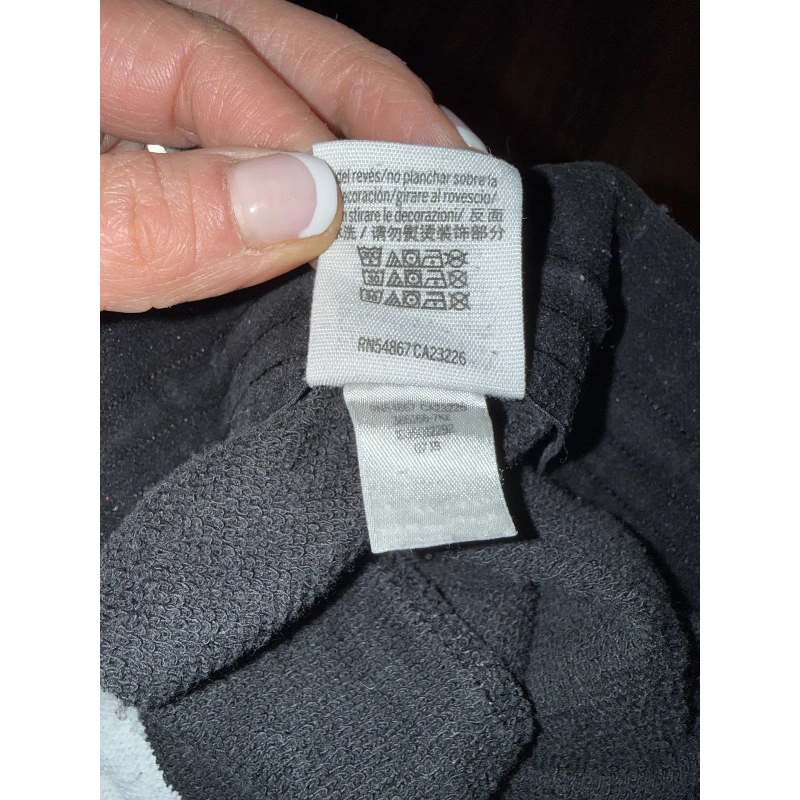 PINK Victoria Secret Women's Sz L Large Cotton Jogger Sweatpants Side Logo Black - Image 5