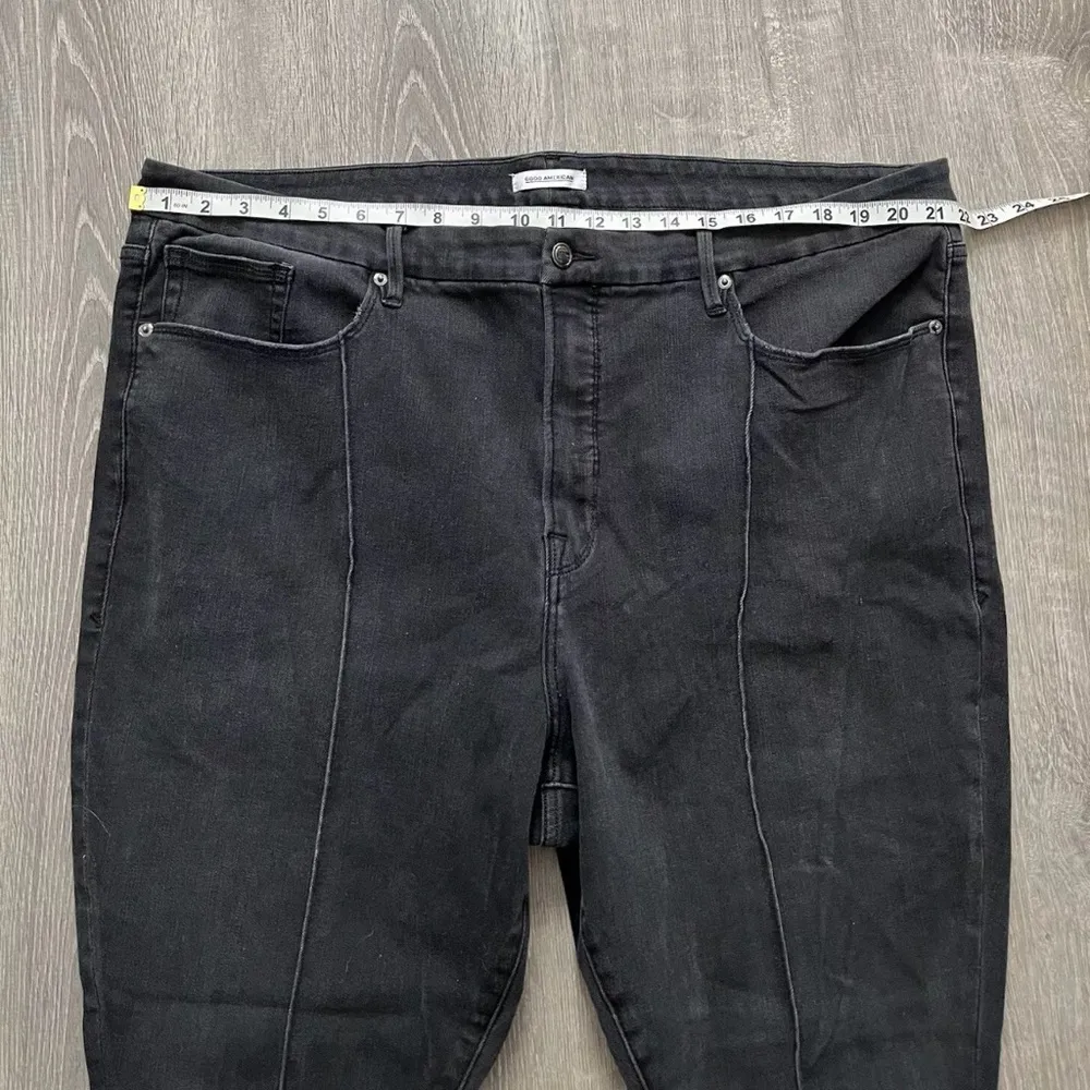 Good American Good Legs Black Hi-Rise Jeans Women’s Size 24 GLPT38BT Stretch - Image 6