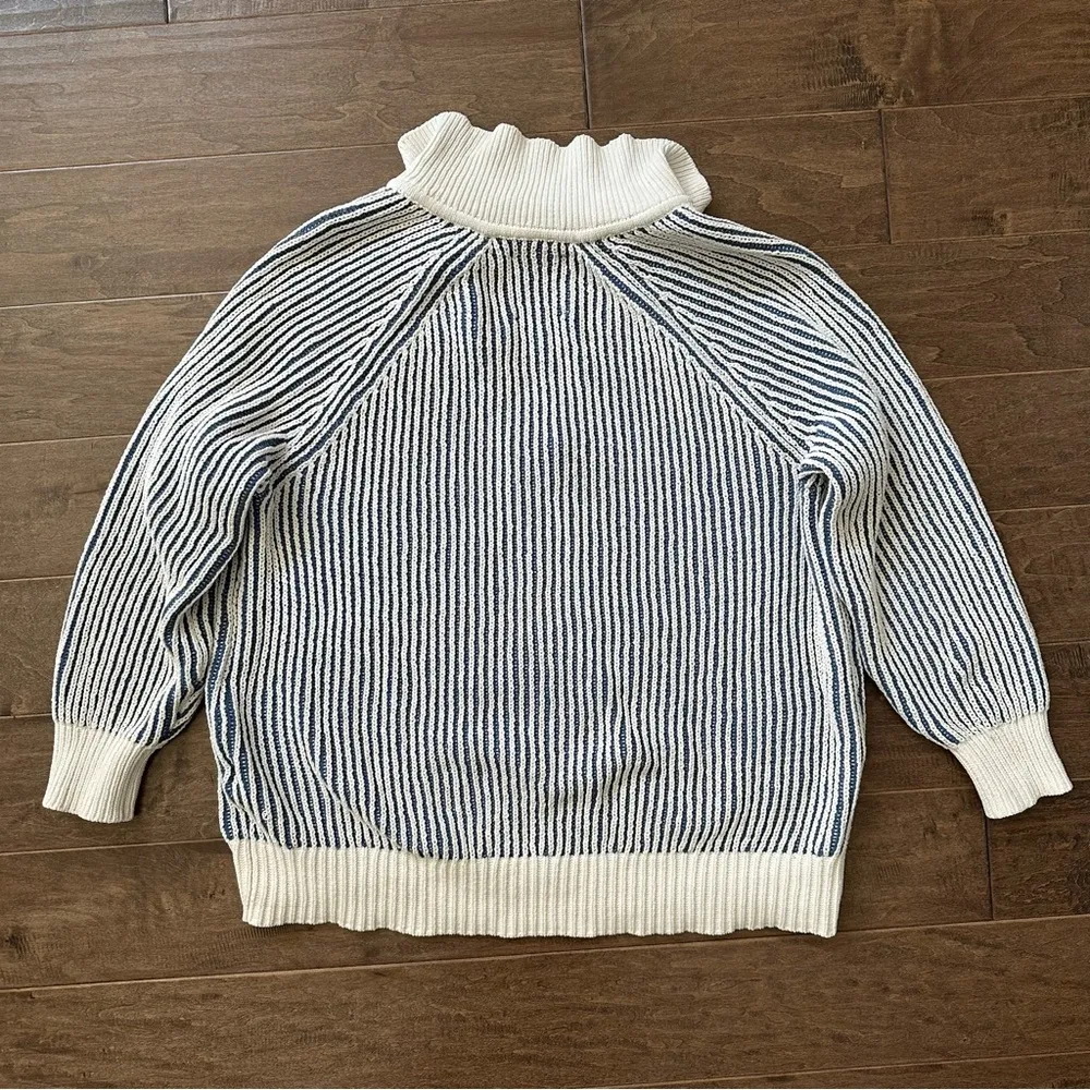 Aerie Sugar Rush Chenille V-Neck Collared Sweater - Image 9