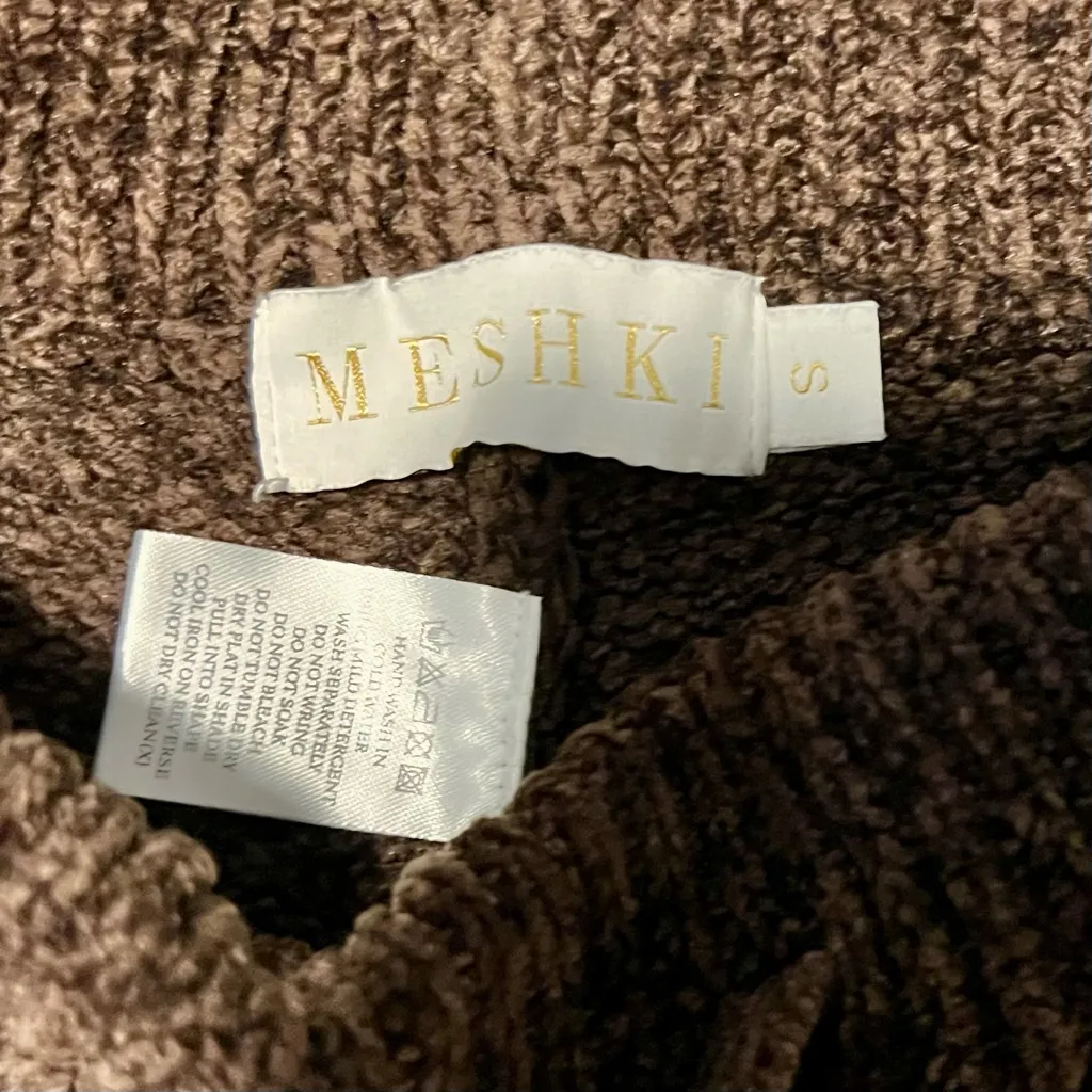 Meshki  sweater knit pants size small brown.‎ - Image 9