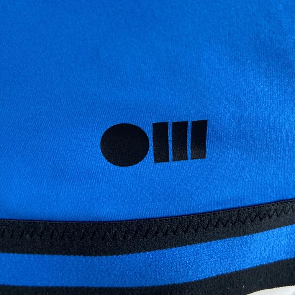 SOLID & STRIPED SPORT Freestyle Deep V Elastic Band Bra in Sapphire/Black Size L - Image 5