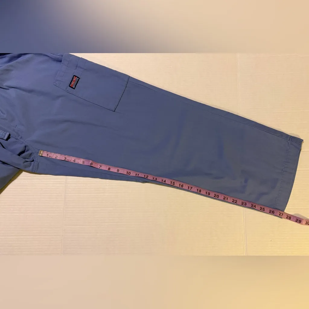 Cherokee Ceil Blue Drawstring Elastic Waist Scrub Pants-Medium LOT - Image 3