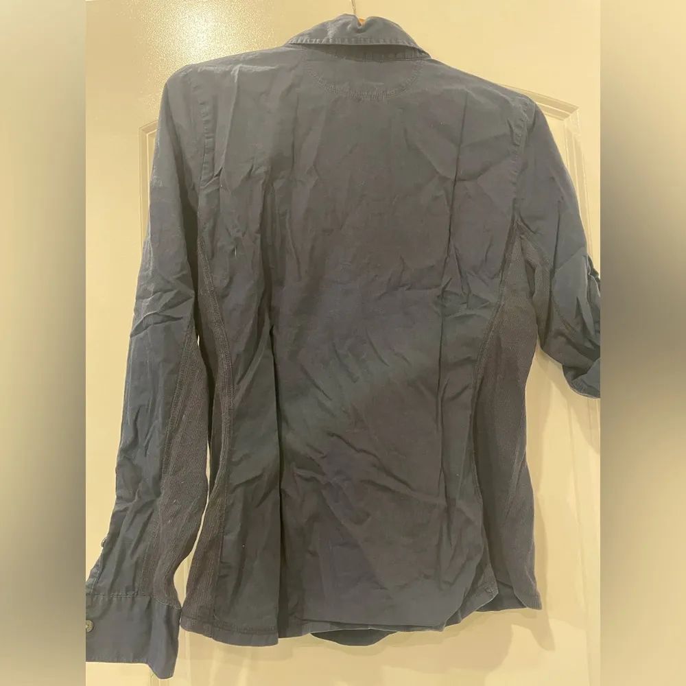 Converse Navy Blue Button Down Long Sleeve Shirt - Image 2