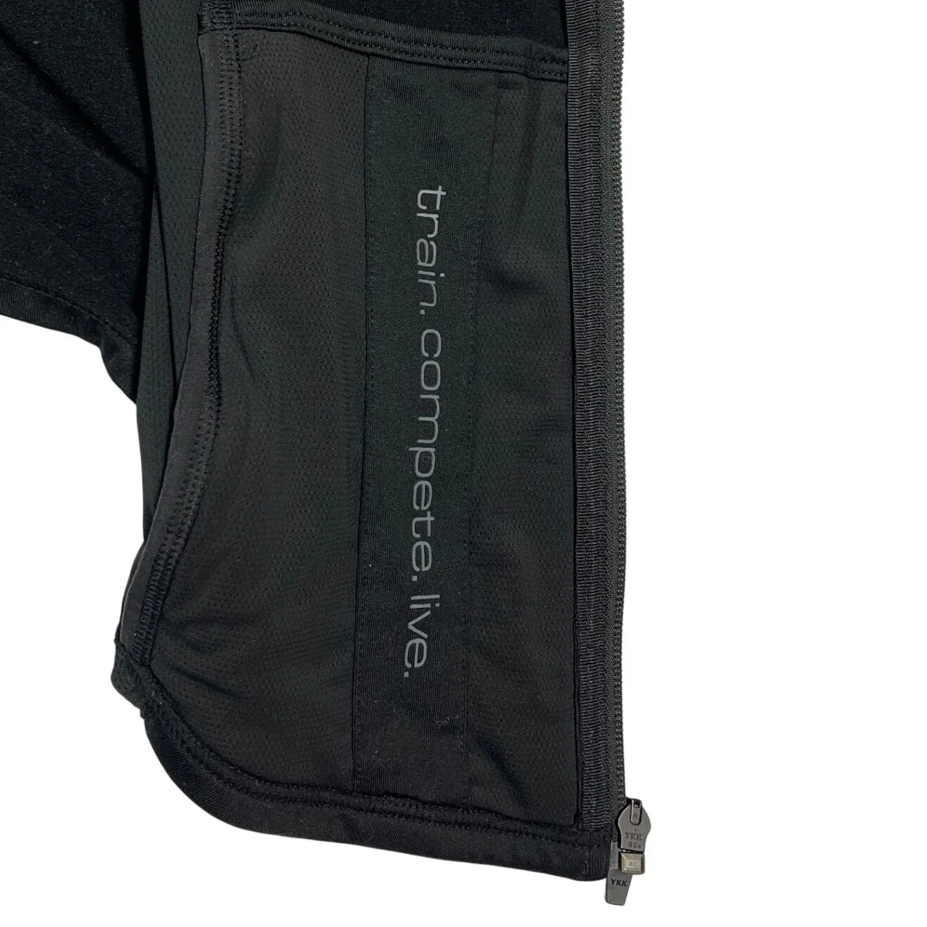 Hylete  Performance Training Jacket Womens Medium Black Hooded EUC - Image 6