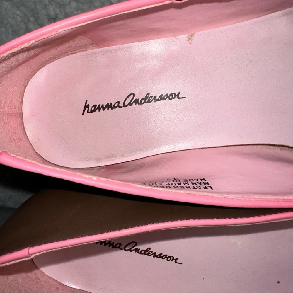 Hanna Andersson Shoes Womens 39 Brown Pink Floral Leather Upper Flats Two Tone Size 9 - Image 2