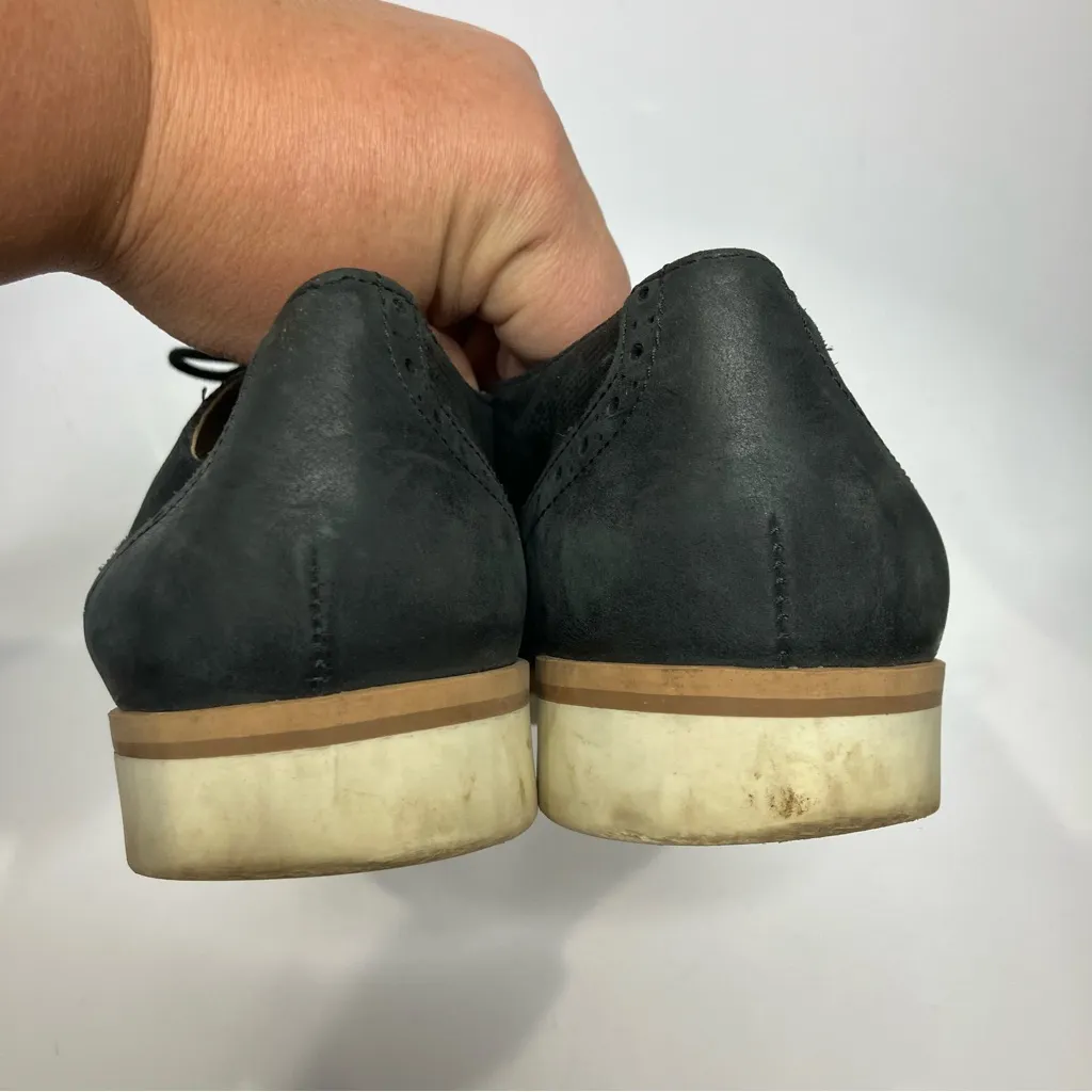 Geox Respira dark navy blue oxford derby wingtip shoes women’s size 41 leather - Image 5