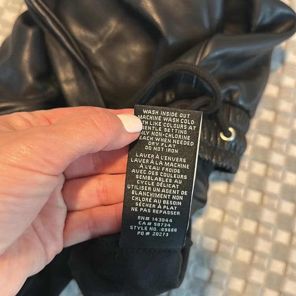 Bagatelle Black Faux Leather Pants - Image 6