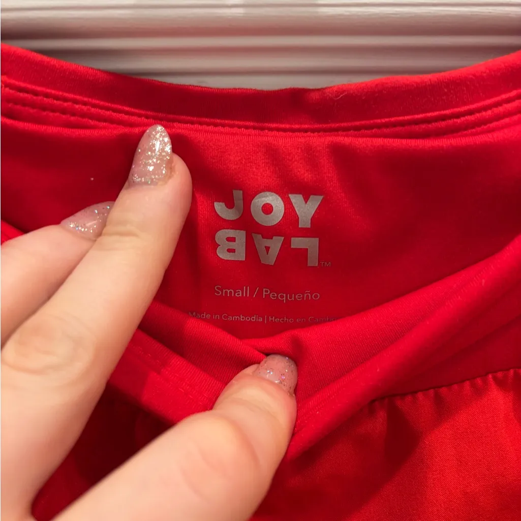 JoyLab Vibrant Red Athletic Shorts - Image 2