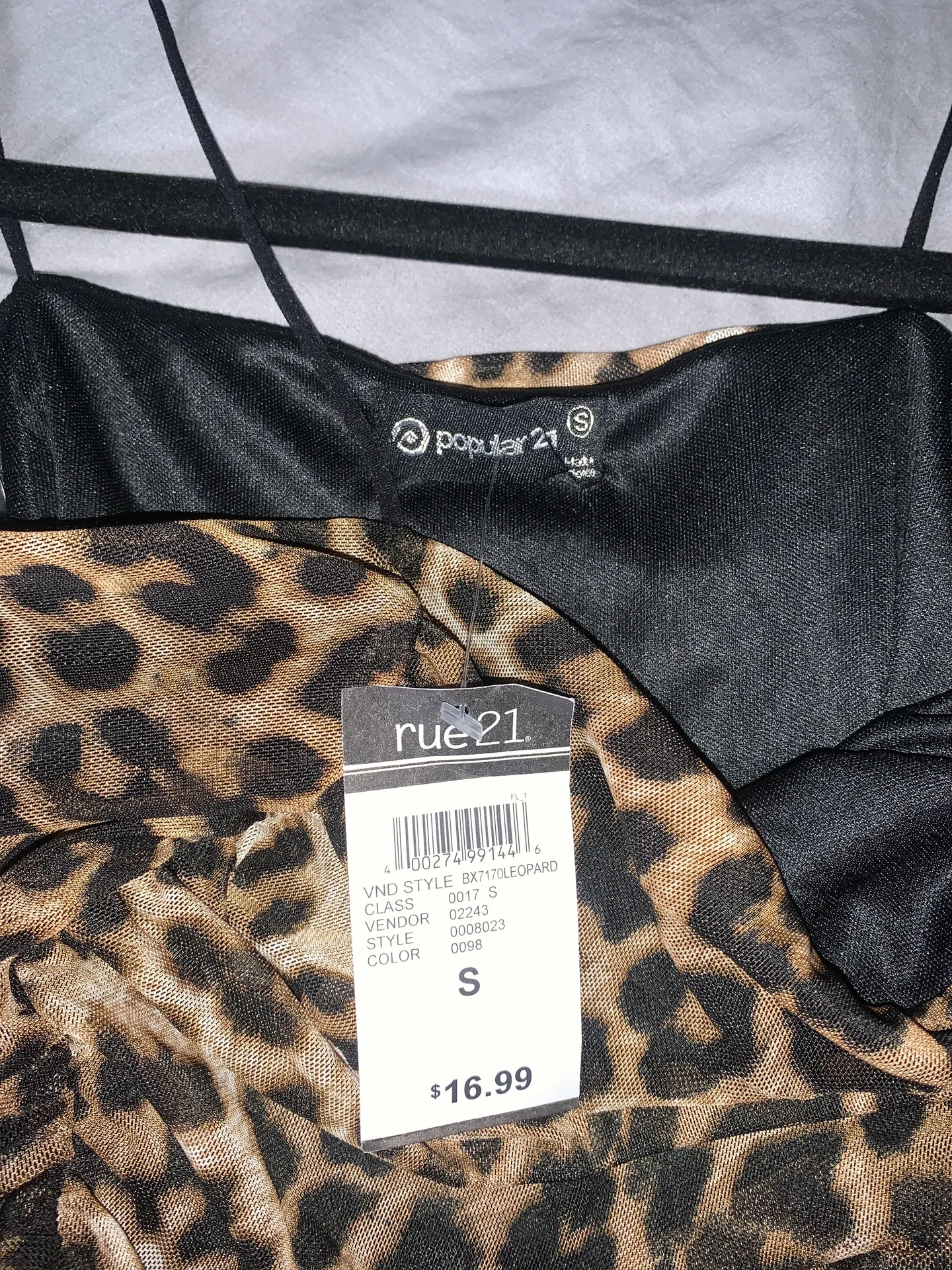 Rue 21 Cheetah Ruched Body Suit - Image 4