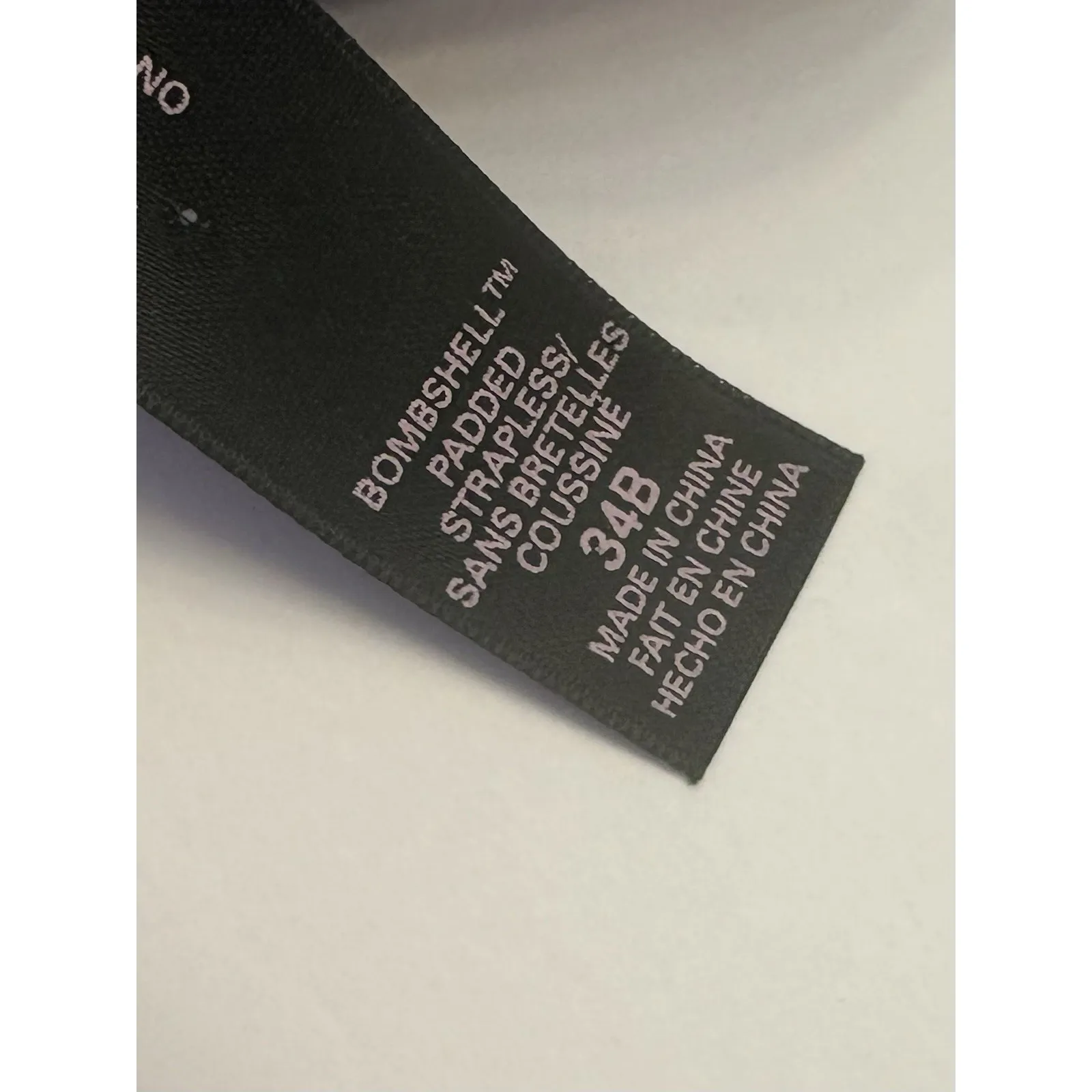 Victoria's Secret Bombshell Padded Strapless Super Push-up Bra Size 34B Purple - Image 7