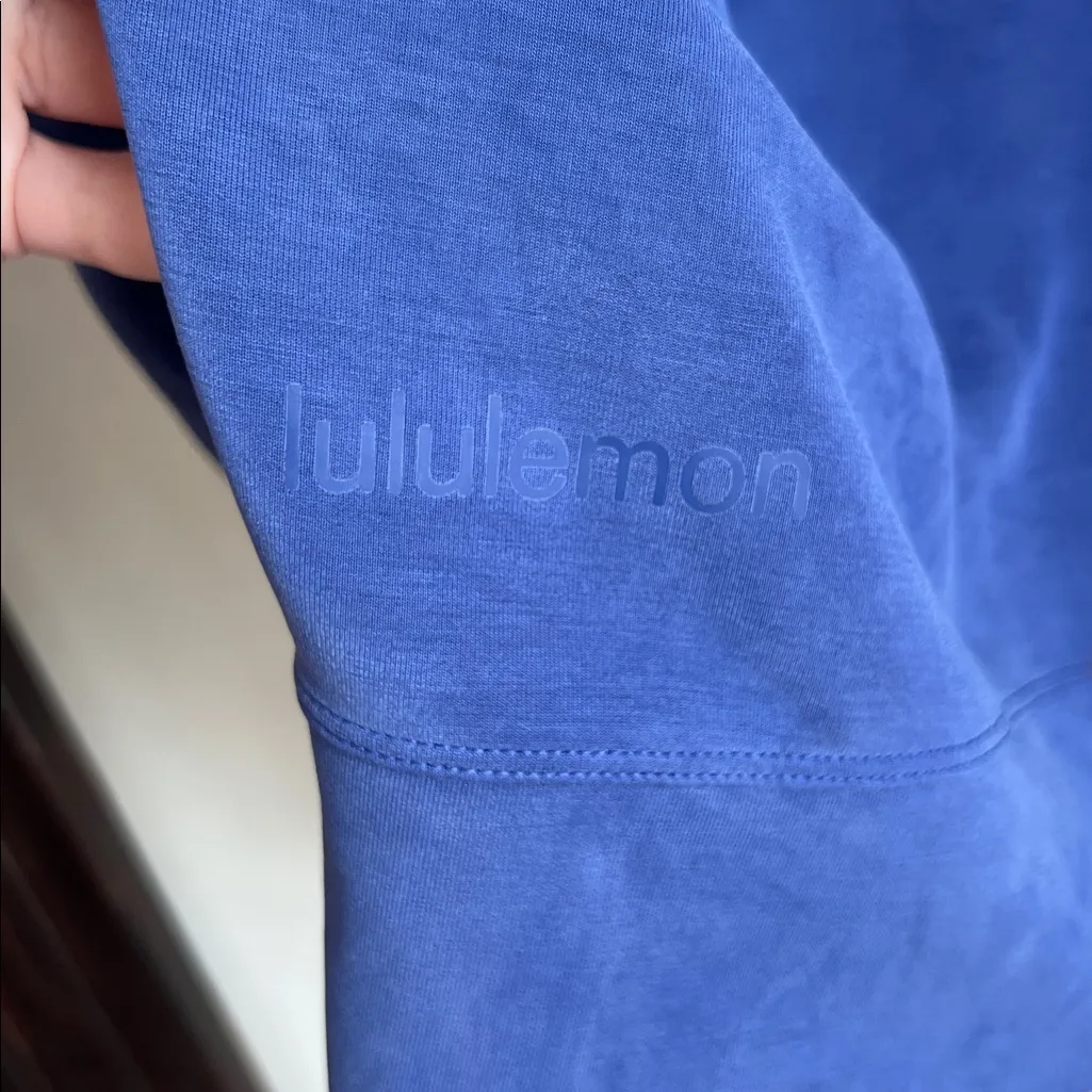 Lululemon Perfectly Oversized Cropped Crewneck Blue Size 10 - Image 6