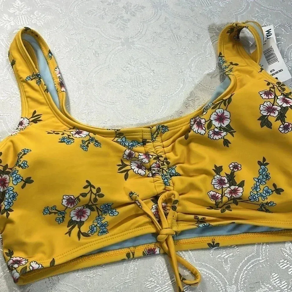 Wild flower swim wear M Yellow Size M - Image 9