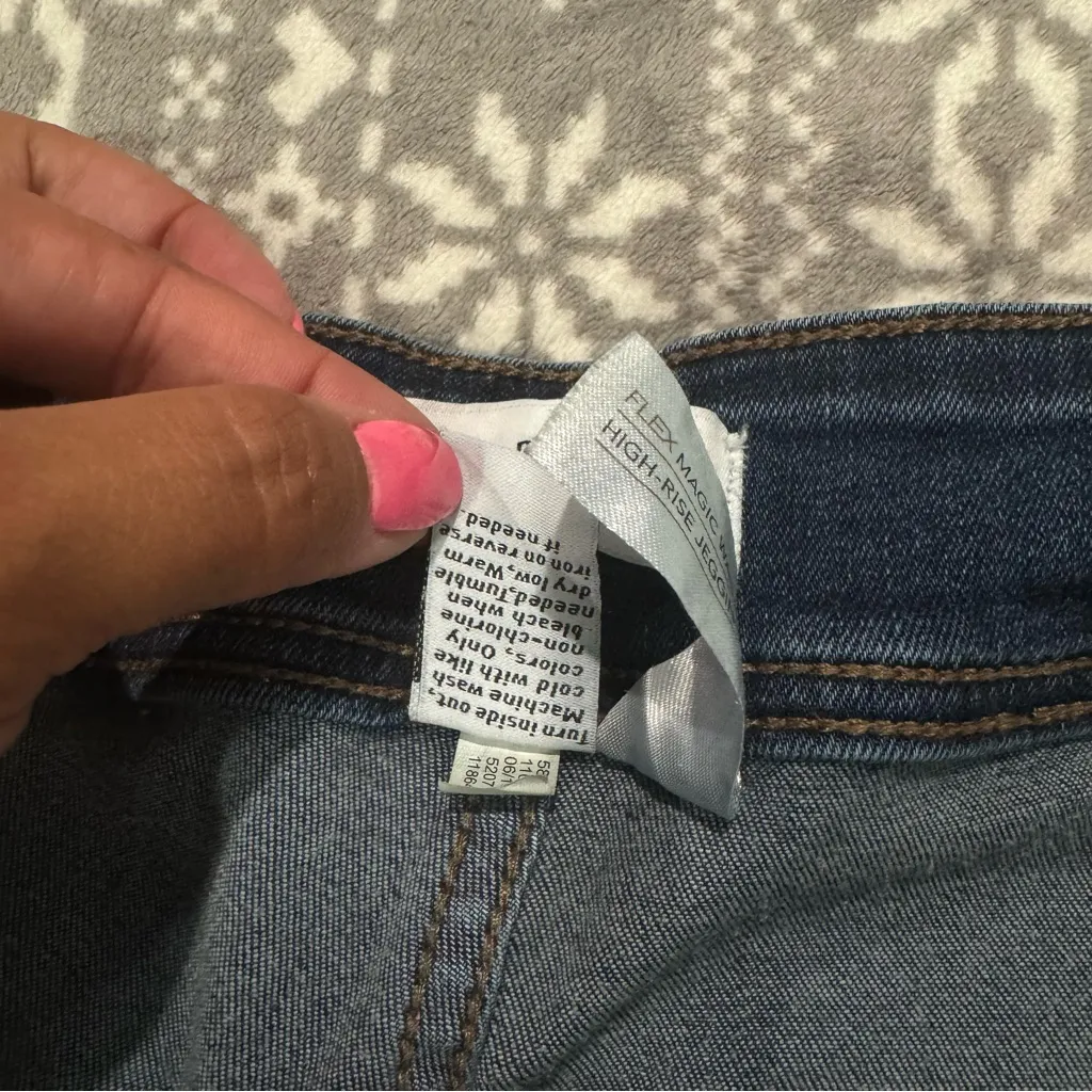 Lane Bryant Flex‎ Waistband High Rise Jegging In Blue Wash Size 18 - Image 4