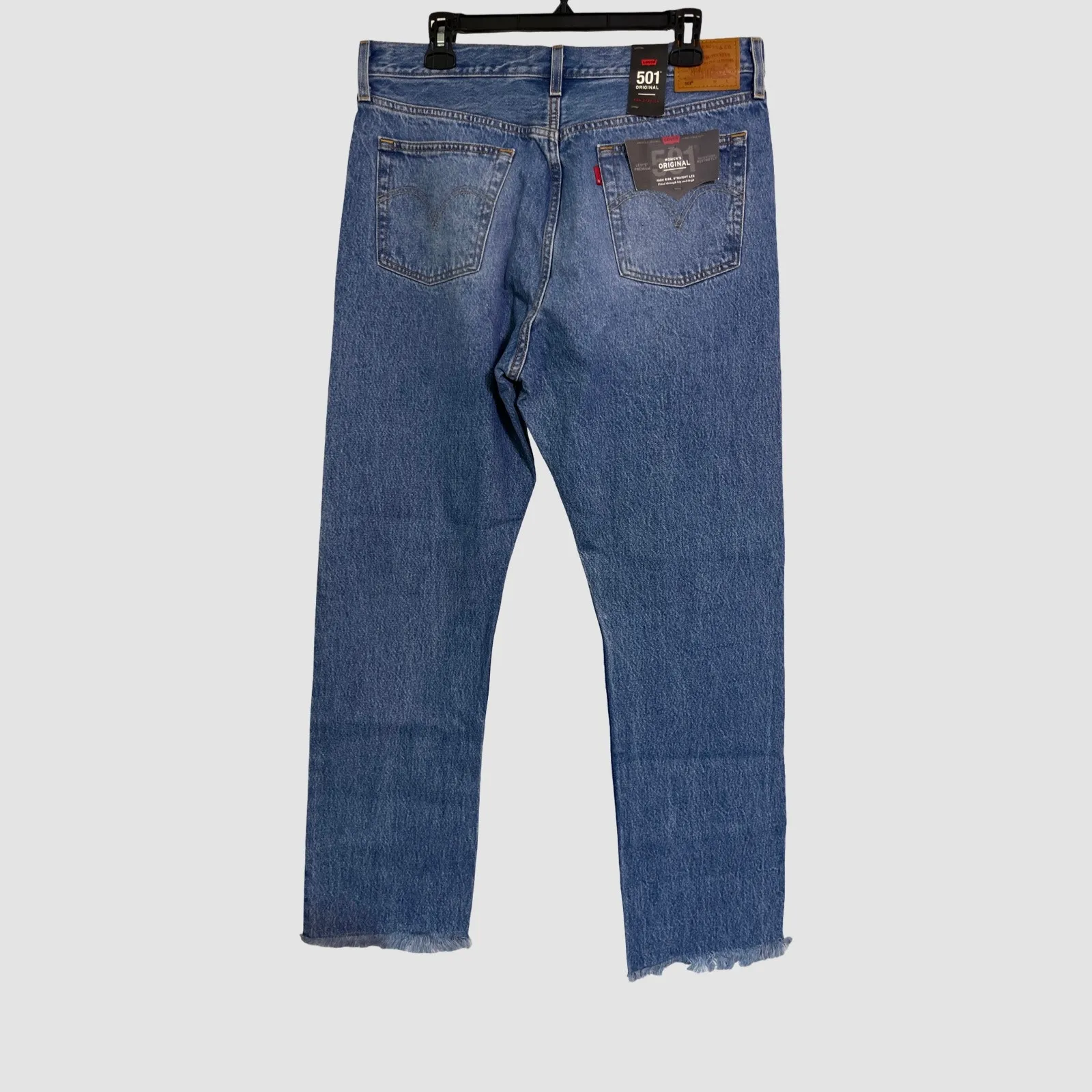 Levi’s Premium 501 Button Fly Jeans Womens W33 L30 Straight Leg 100% Cotton NWT - Image 5