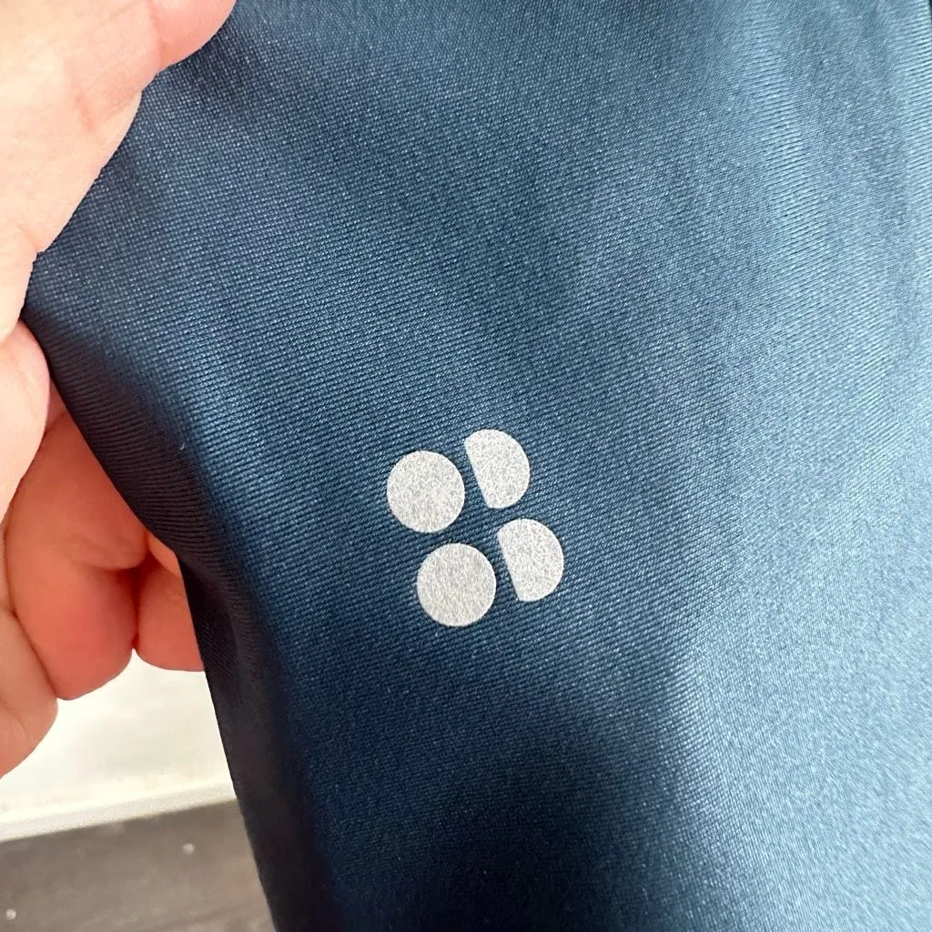 Sweaty Betty Women’s Medium Green Blue 7/8 Leggings Athletic Athleisure Sporty - Image 3