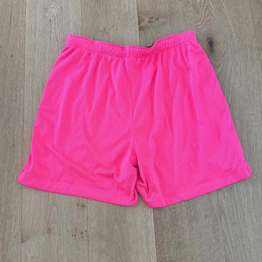 Under Armour Shorts Mesh Size L Pink Black - Image 3