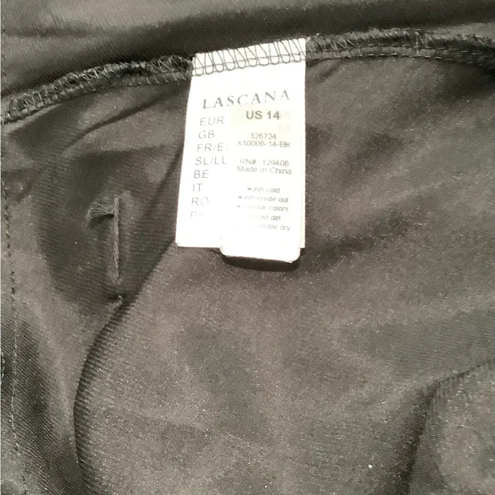 Lascana Black Satin Chemise Size 14 - Image 7