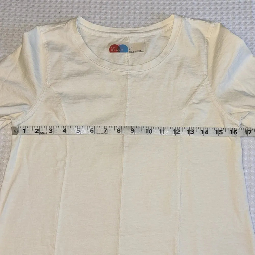 NEW!  BEACH Portia Mini Dress Tunic Size Small Tofu Ivory $68 - Image 12