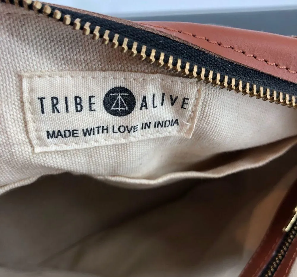 Tribe Alive Tribal Graphic Custom Carryall Leather Trim Shoulder Bag - Image 15