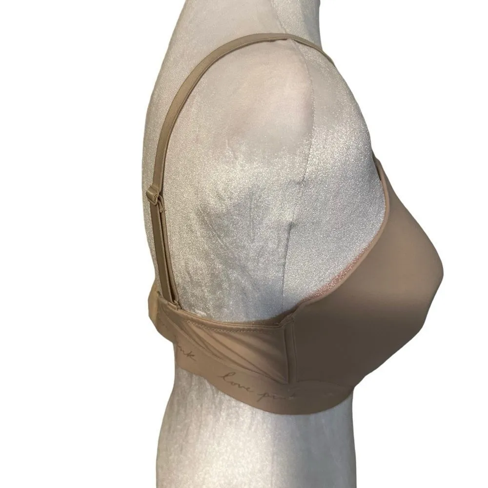 PINK WEAR EVERYWHERE‎ WEAR EVERYWHERE LIGHTLY LINED BRA 36DD BEIGE - Image 4