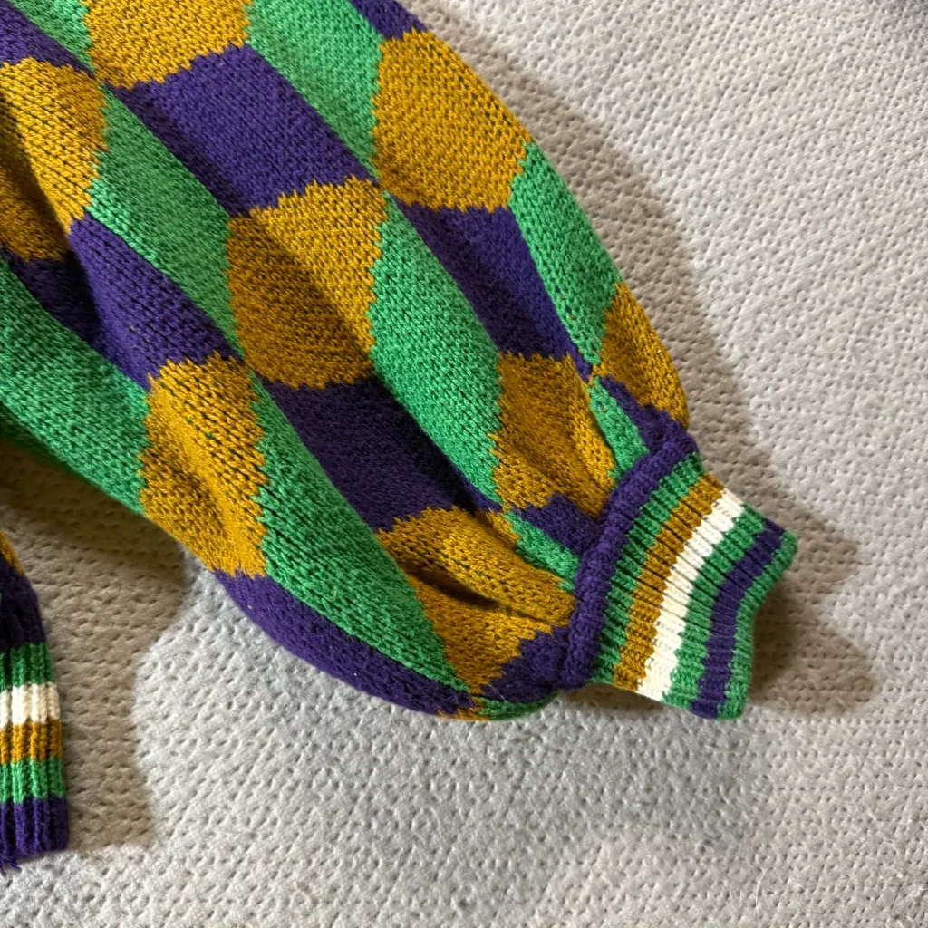 BDG Marri Geo Jacquard Ski Sweater Chunky Knit Oversized Cotton Blend Size Small - Image 6