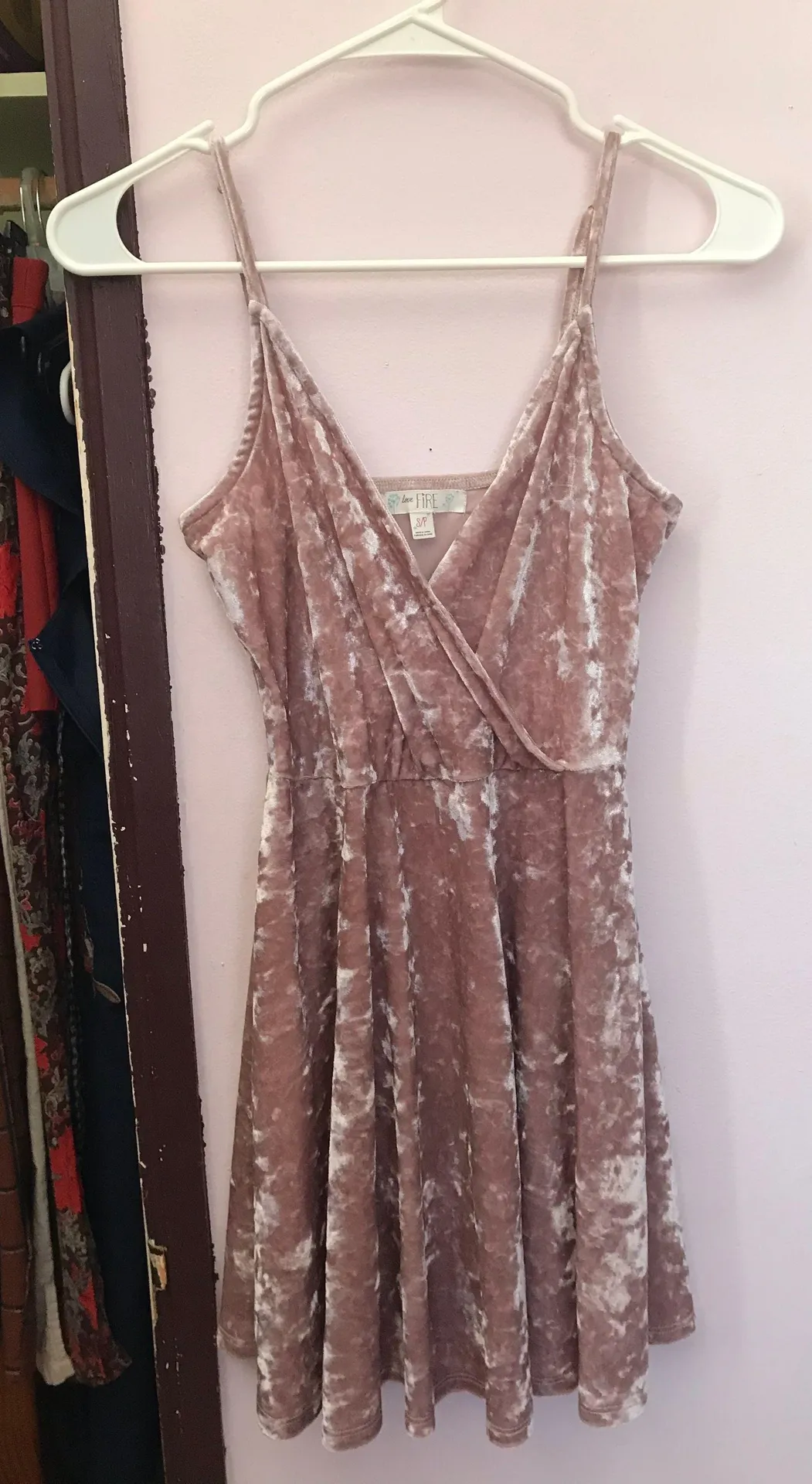 Pink Velvet Dress - Image 4