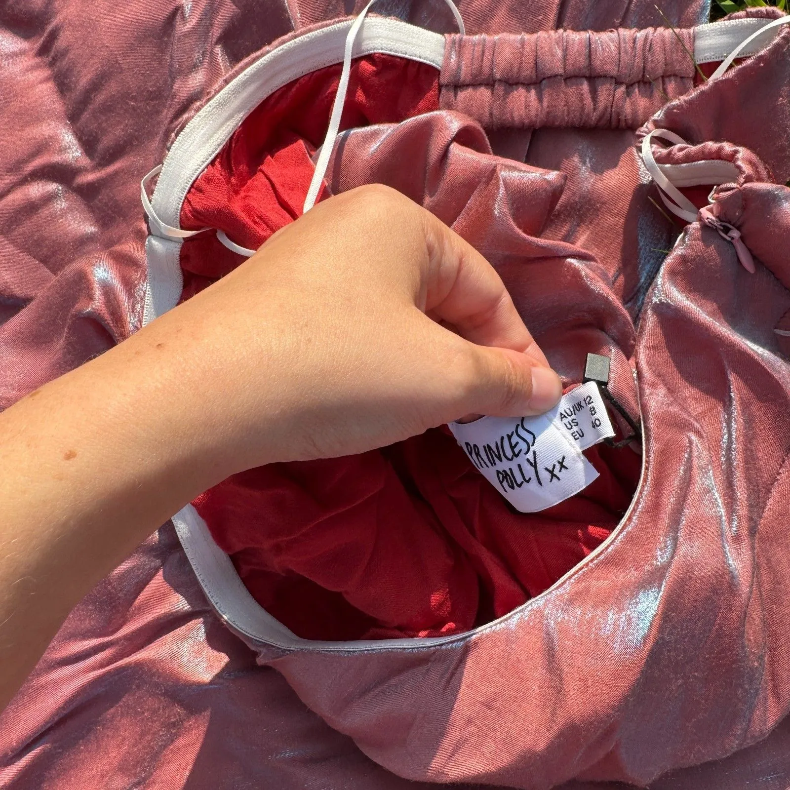 NWT Aysa Strapless Maxi Dress Pink - Image 5