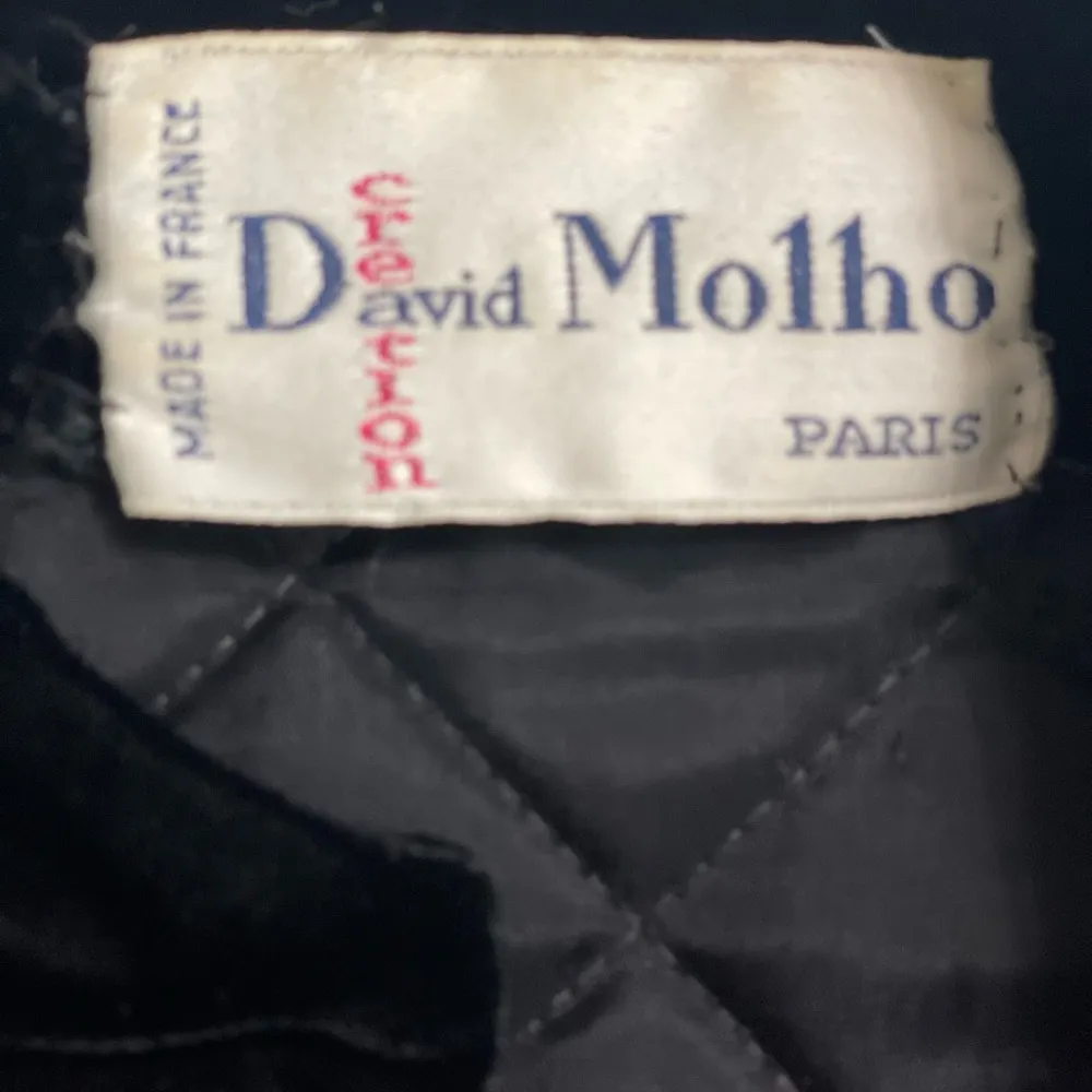 Vintage David Molho quilted jacket from the 1980s, evening piece made in France Purple Size undefined - Image 10