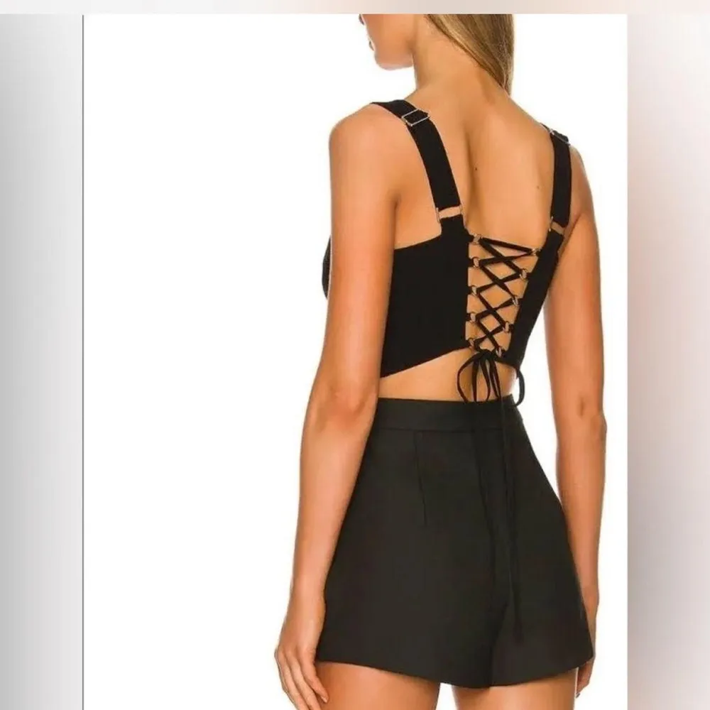 Revolve Sabina Musayev Dino Top in Black Sz XS - Image 2