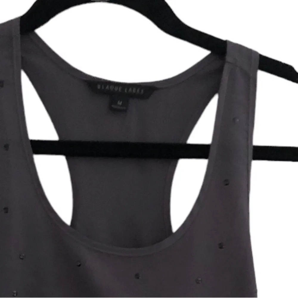 BLAQUE LABEL GOTH REVOLVE SLATE TANK WITH BLACK DOT DETAIL PULLOVER TOP - Image 5