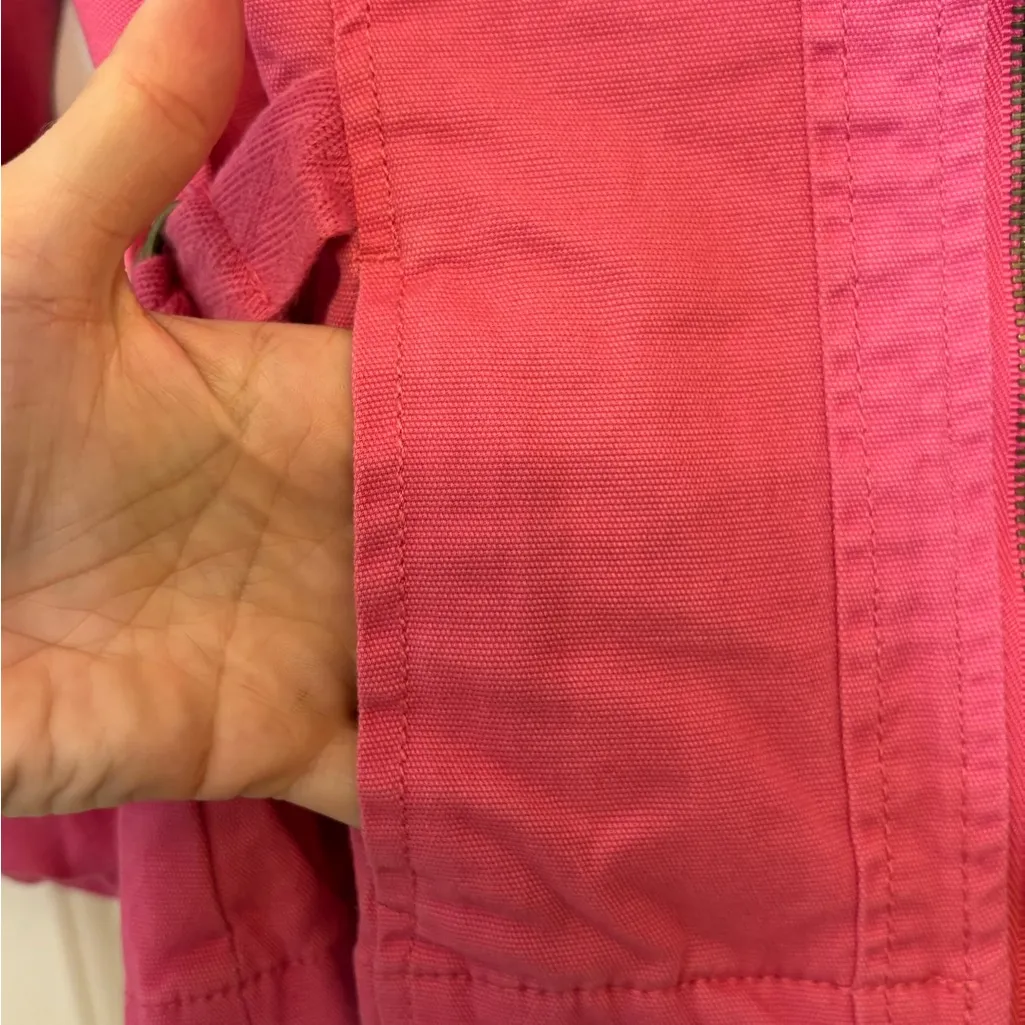 Ruby Rd Pink Utility Jacket Lightweight Zip Front Casual Spring Layer 8P - Image 5