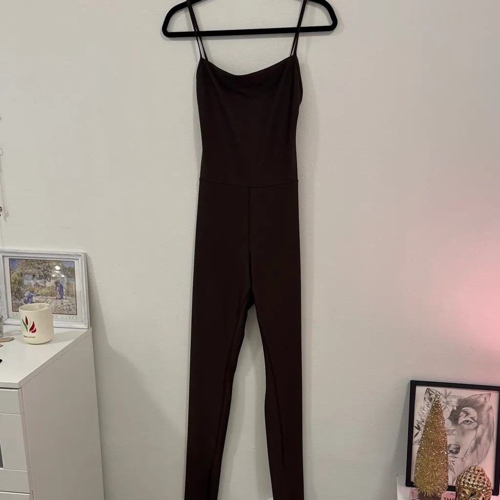 ALO Yoga Airlift Disco‎ Daze Onesie Brown - Image 4