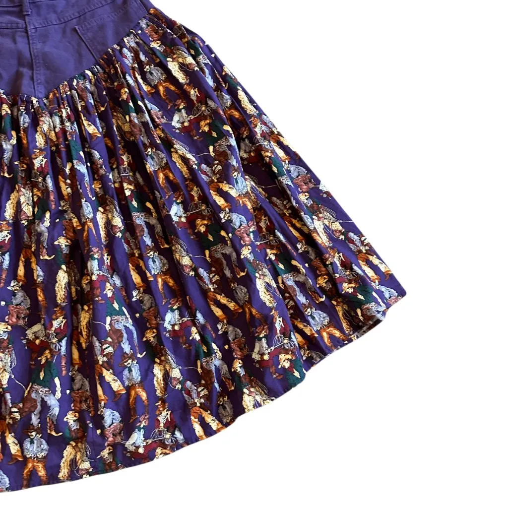 Hanes Her Way Retro Two Piece Western Skirt Set Long Sleeve Shirt Size XL 17/18 - Image 13