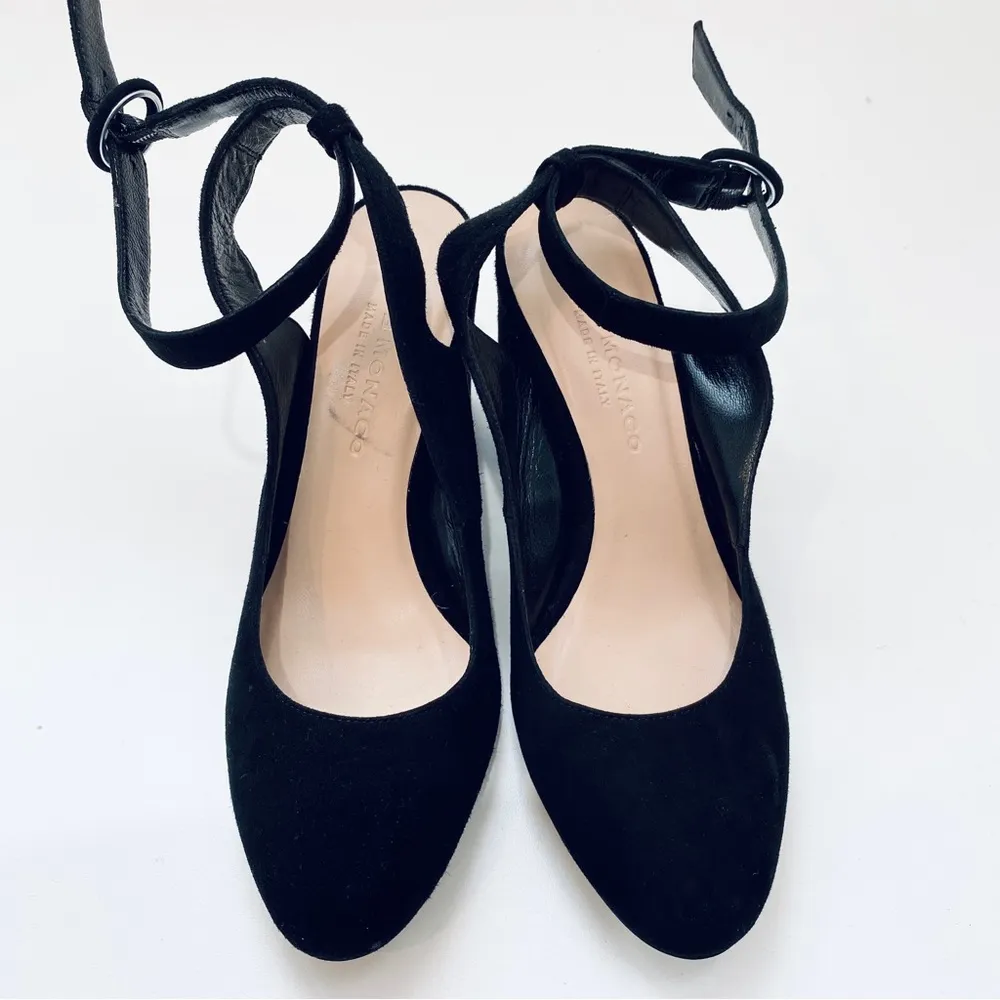 NEW Club Monaco suede Mary Jane heels with strap - Image 2
