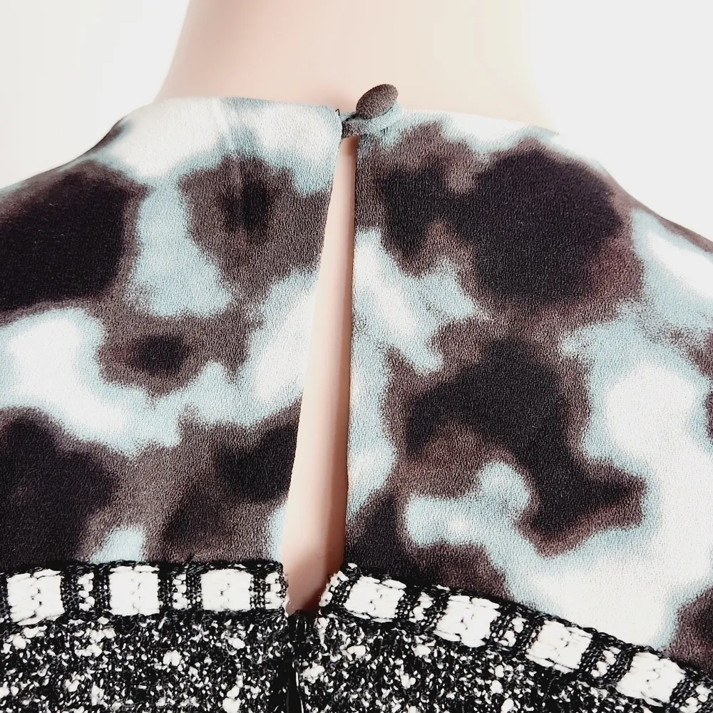 RACHEL Roy Shift Tweed Water Color Double Leg Zipper Design Size: 4 - Image 14