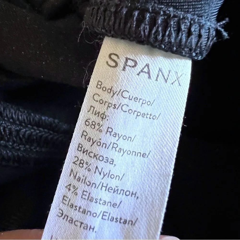 Spanx Perfect Black Pant Women  Petite Ankle Back Seam Skinny Pants Size 1X - Image 5