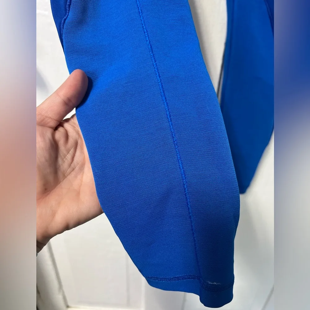 Ivy Park X Adidas Glory blue mesh inset high rise leggings womens XS - Image 7