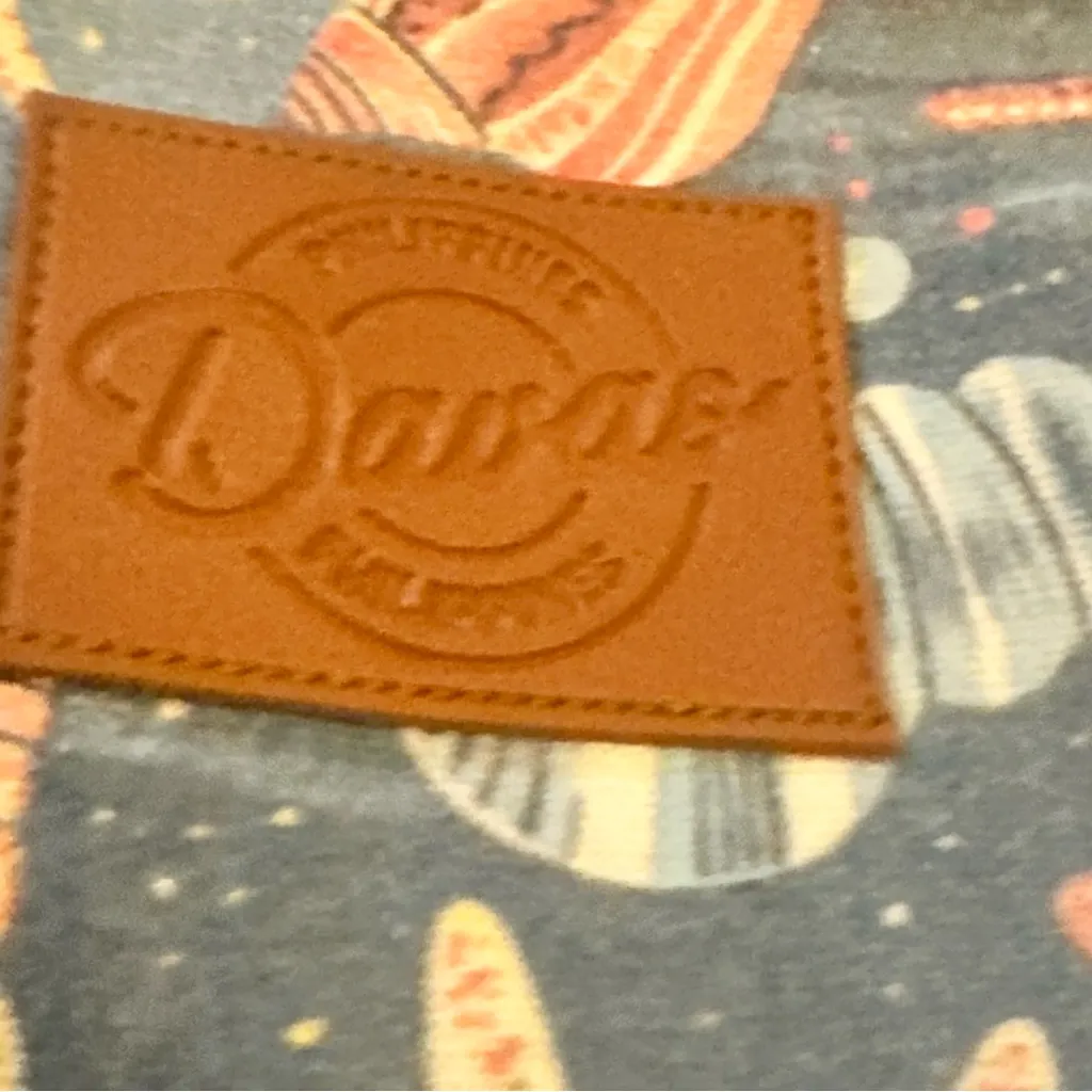 NWT Davao Philippines Drawstring
Canvas Bag Sea Shells Beach Coastal Vacation Gray - Image 2