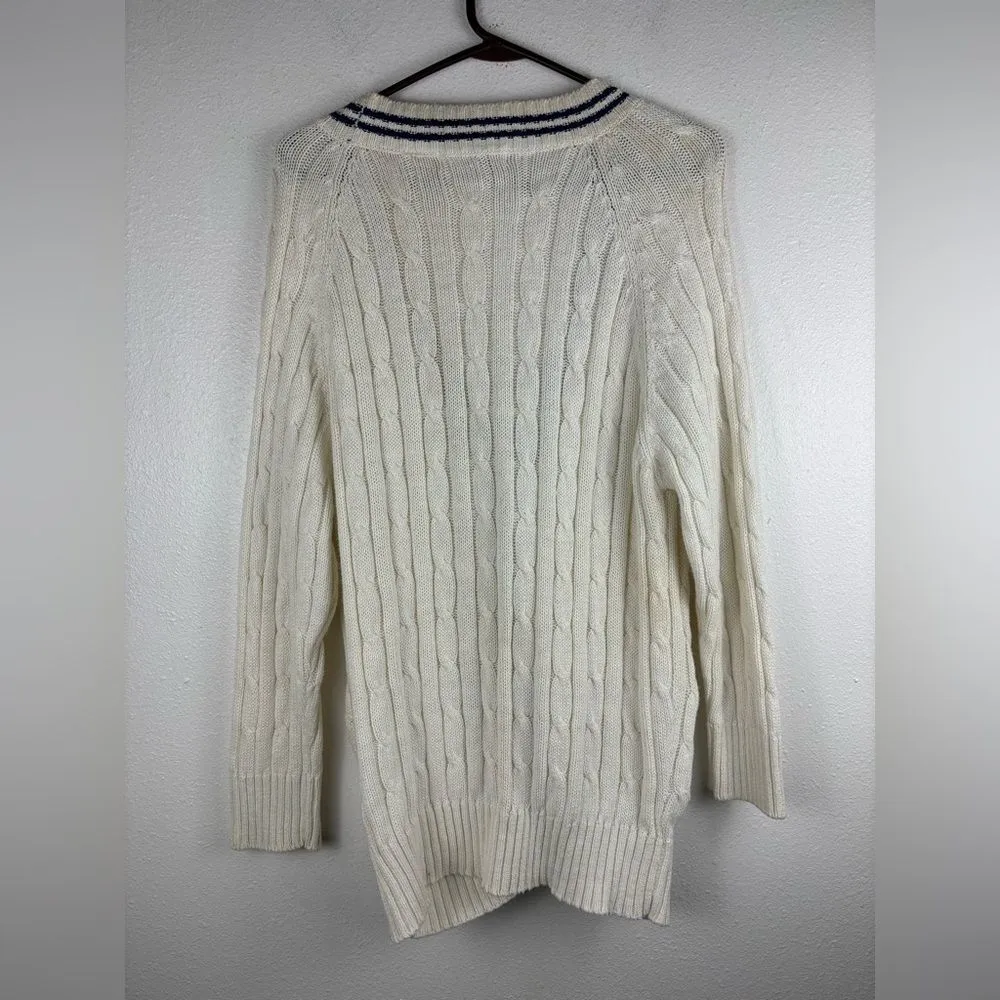 Vintage Fenn Wright & Manson M Workshop Nautical Button Up Knit Cardigan Sweater - Image 6