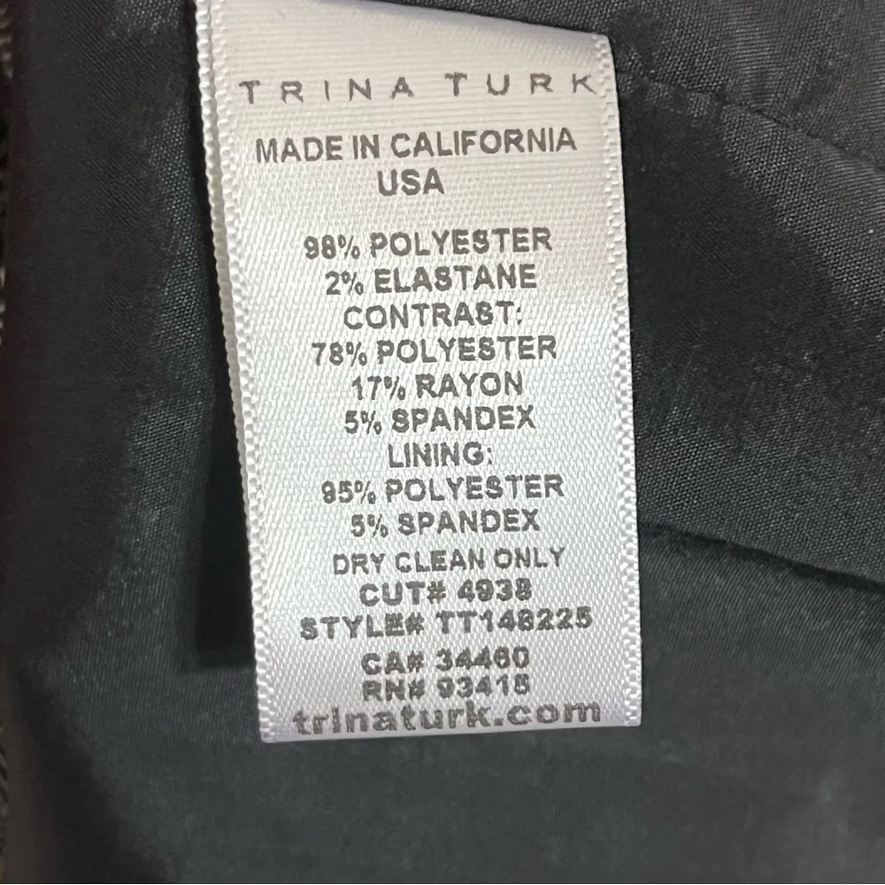 Trina Turk Women's Lilly Sleeveless Asymmetric Shift‎ Dress Size Large - Image 7