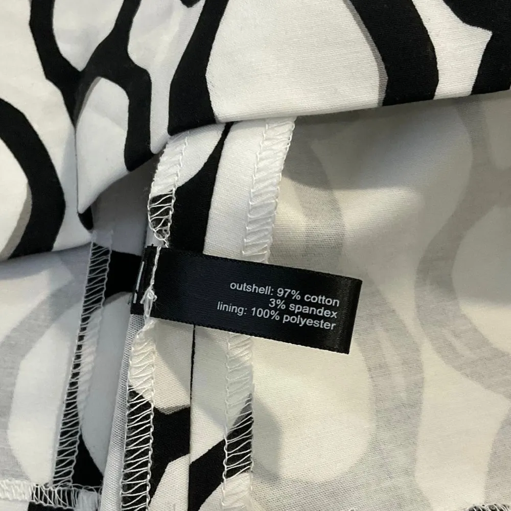 THE LIMITED Women Size 2 Black White Tube Dress Fit & Flare NWT | 15-153P - Image 6