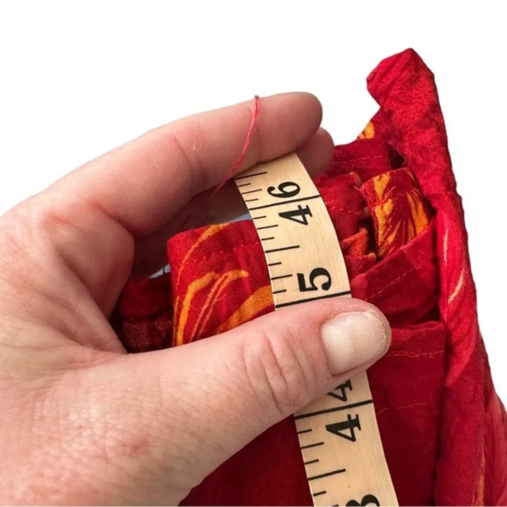 Vintage Hawaiian Sleeveless Shirt Dress Button Down Tropical Size petite medium - Image 10