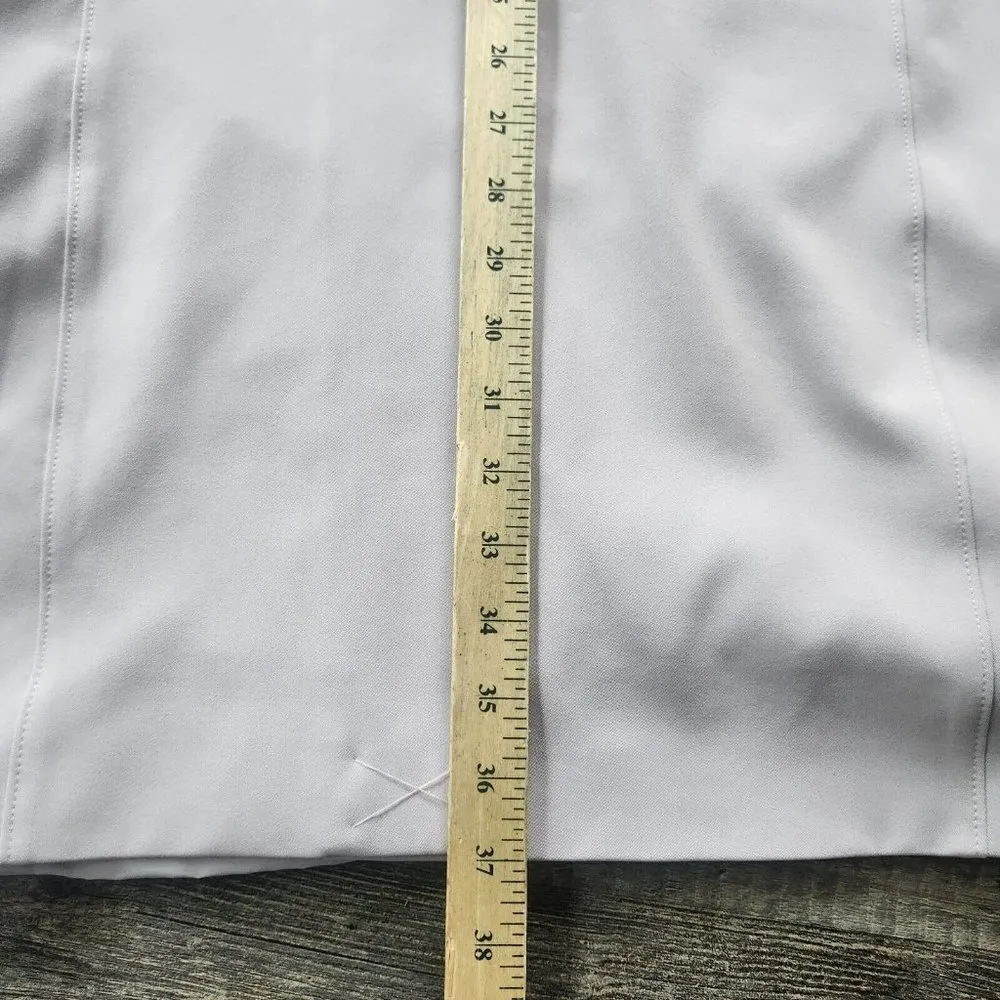 Jones New York  Lined Trench Rain Work Biz Spring Dress Coat Lavender Ladies M - Image 14